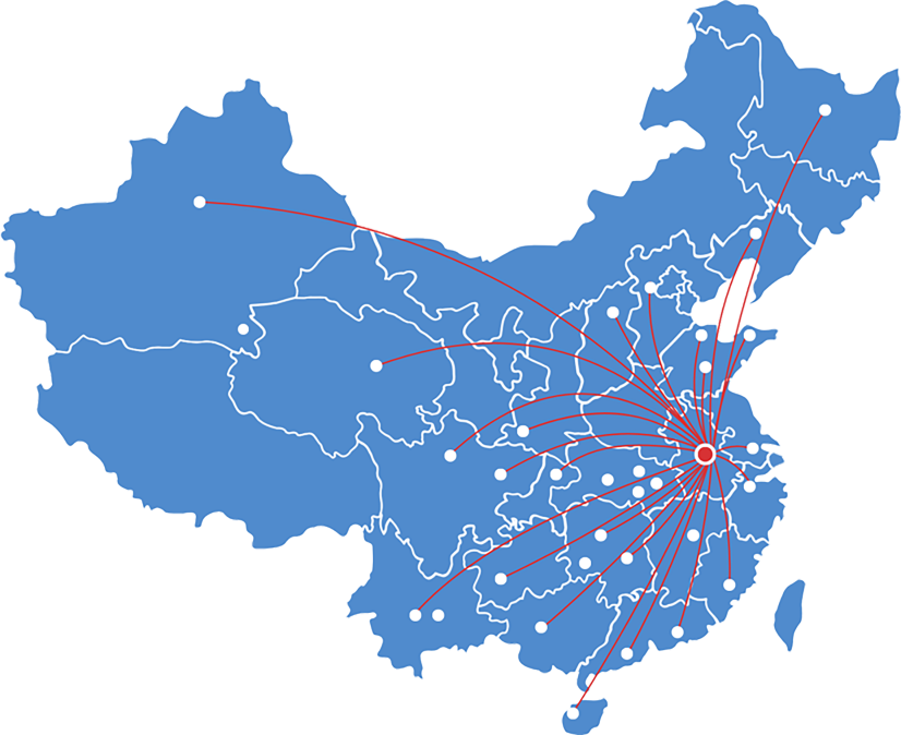 中国地图布局示意图