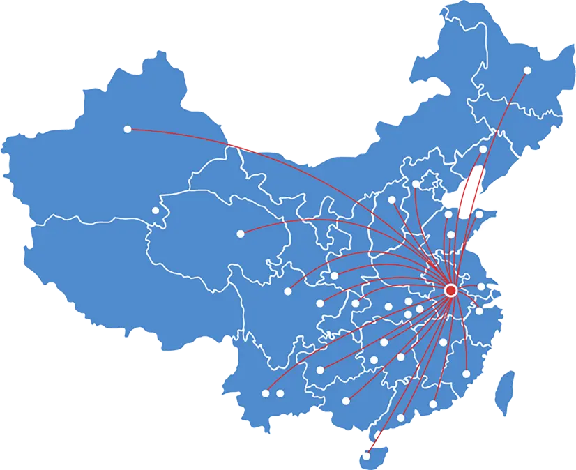 中国地图布局示意图